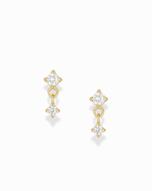 Alyssa Studs - Mod + Jo - Jewelry built to last, advanced plating technology