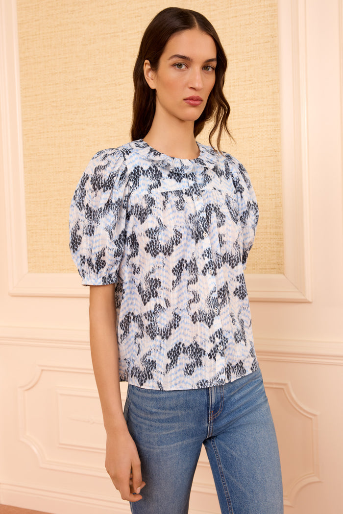 Amaria Cotton Top - Ciel