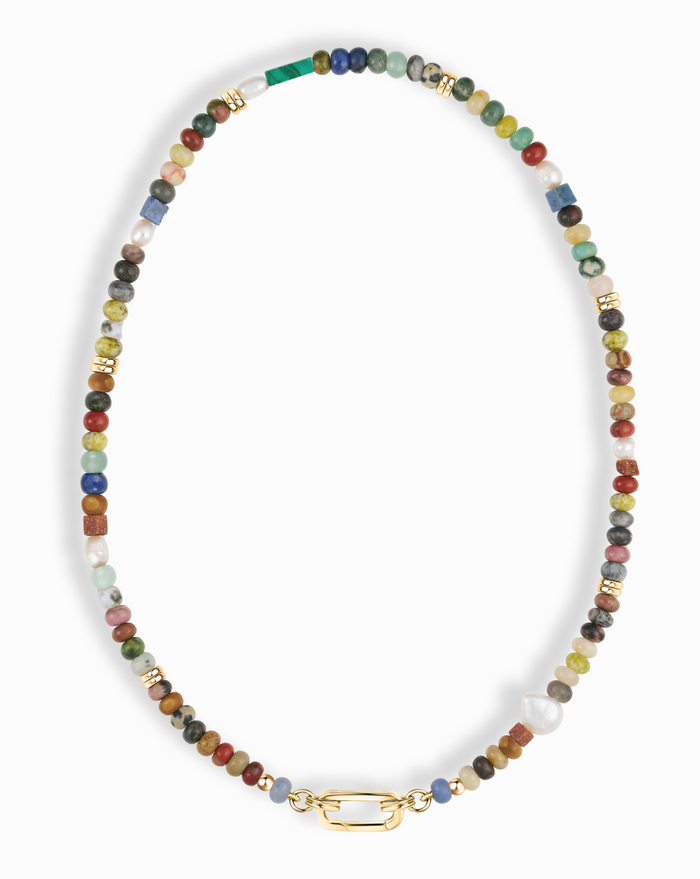 Andy Gemstone Necklace - Mod + Jo - Jewelry built to last, advanced plating technology