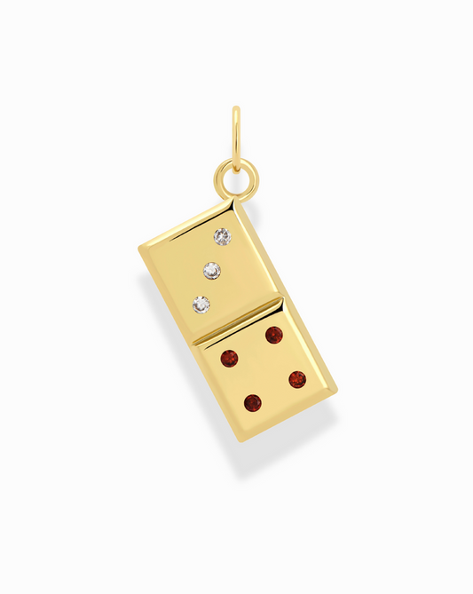 Angie Domino Charm - Mod + Jo - Jewelry built to last, advanced plating technology