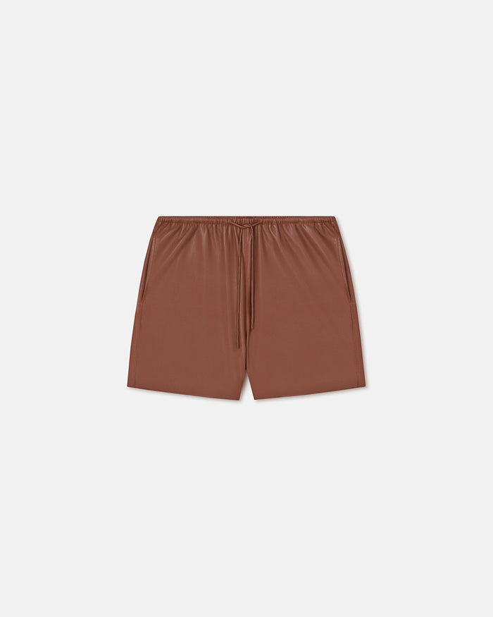 Aniela - Okobor™ Alt-Leather Shorts - Henna