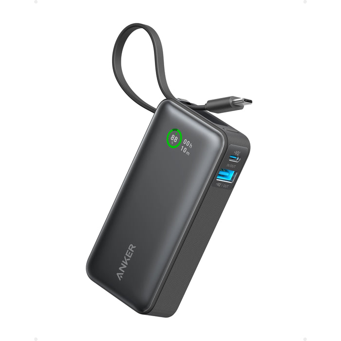 Anker® Nano Power Bank(30W,Built-In USB-C Cable)