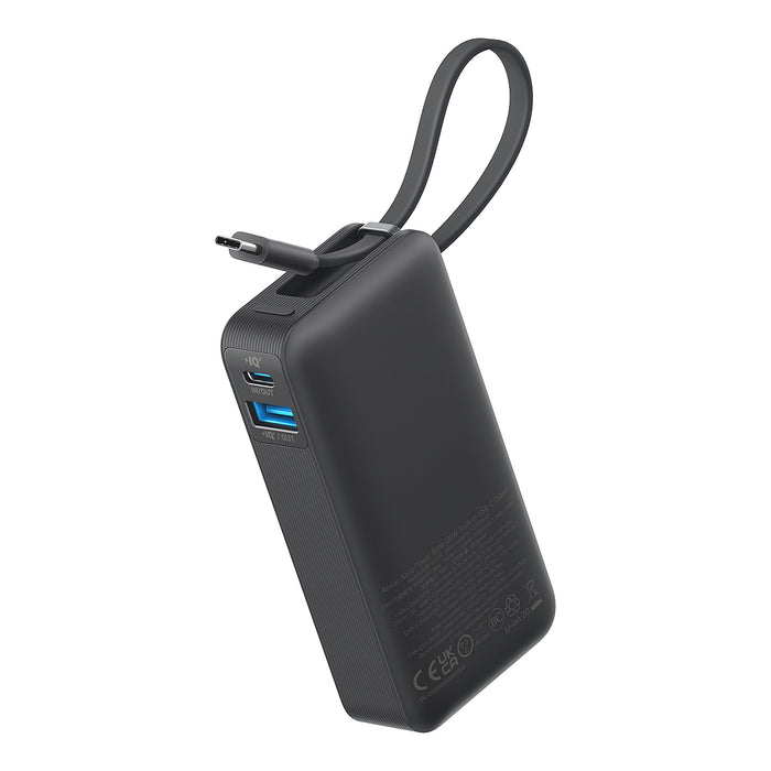 Anker® Nano Power Bank(30W,Built-In USB-C Cable)