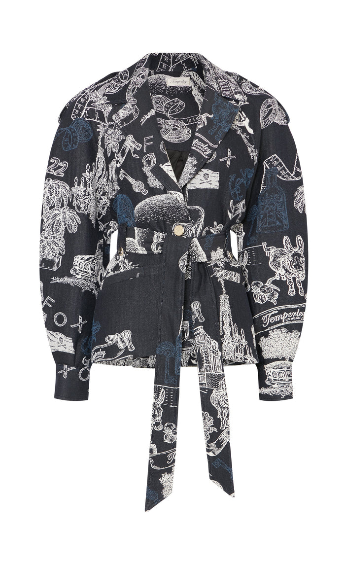 Anniversary Belted Jacket - Twilight