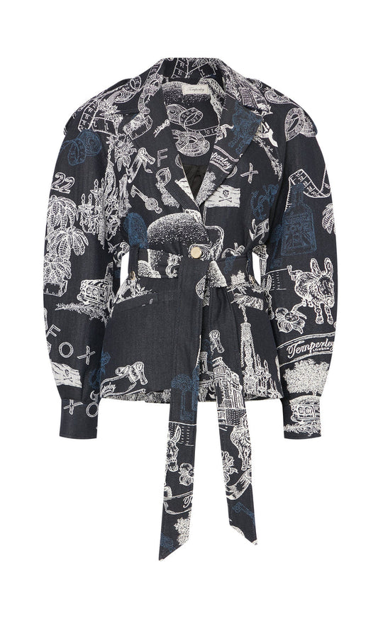 Anniversary Belted Jacket - Twilight