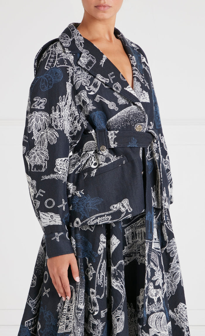 Anniversary Belted Jacket - Twilight
