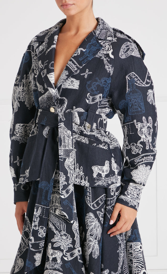 Anniversary Belted Jacket - Twilight