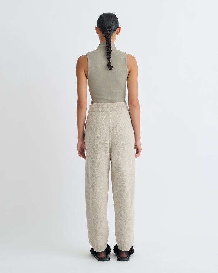 Annyka - Mesh Jersey Sleeveless Top - Fog