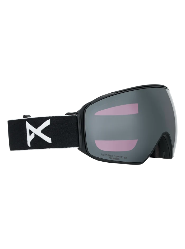 Product image of Anon M4 Goggles (Toric) + Polarized Perceive Lens[Variant:Frame: Black, Lens: Perceive Sunny Polarized Onyx (10% / S3), Spare Lens: Perceive Variable Violet (34% / S2)]