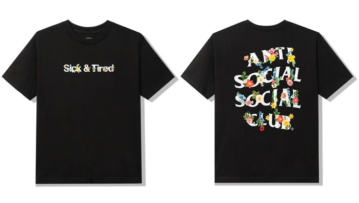 Anti Social Social Club - Sick N Tired Tee - Black - Clique Apparel