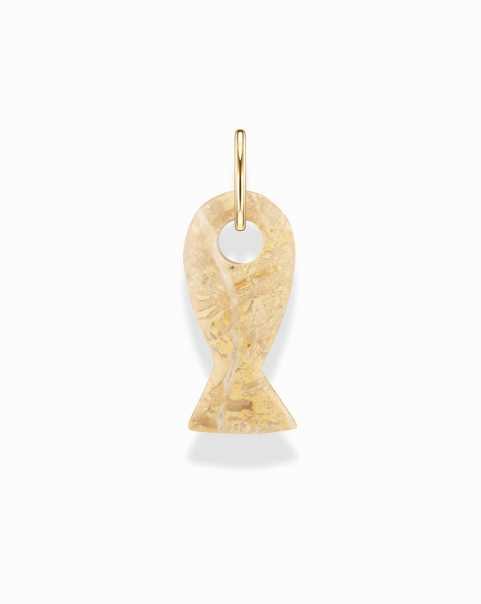 Asher Gemstone Fish Charm - Mod + Jo - Jewelry built to last, advanced plating technology