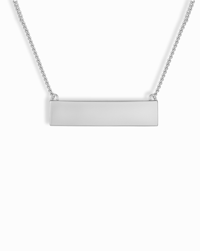Aspen Name Plate Necklace - Mod + Jo - Jewelry built to last, advanced plating technology