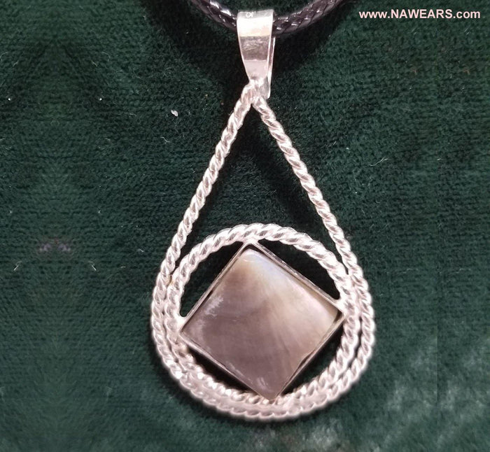 az0158- Silver, NA Symbol Pend - nawears