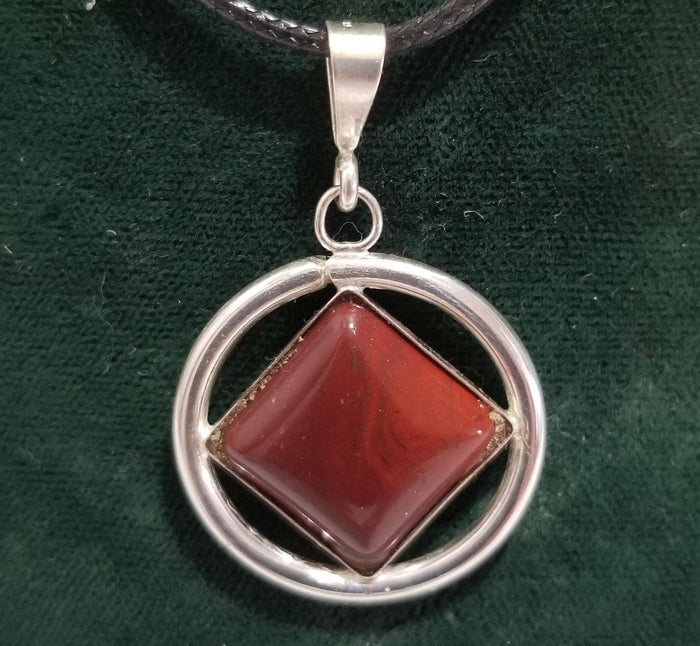 az0162-  Brown NA Symbol Pend - nawears