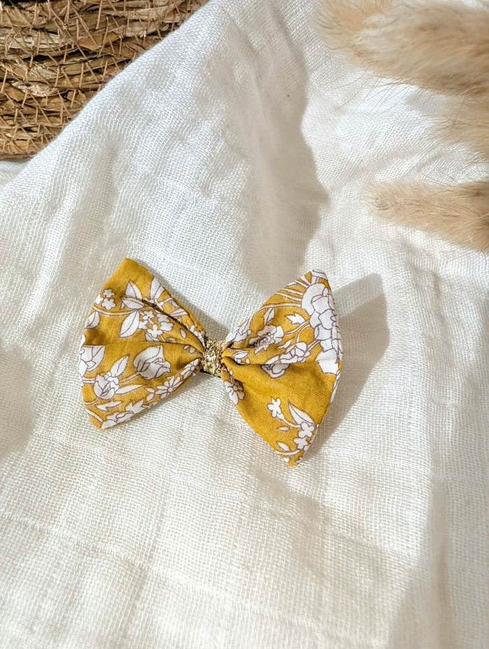 Barrette | Fleurs moutarde