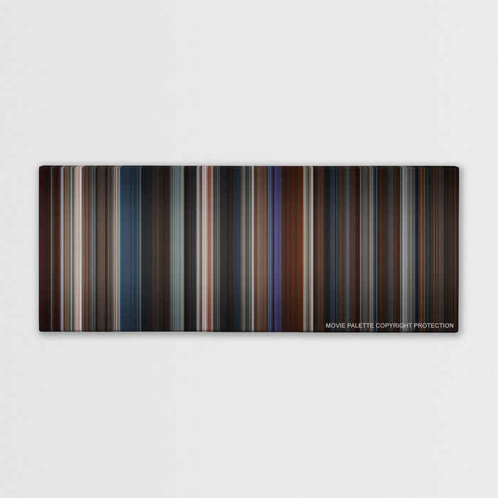 Basic Instinct color palette canvas print: thousands of thin vertical stripes of color