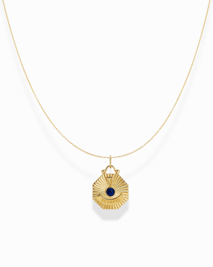 Becca Zodiac Pendant Necklace - Mod + Jo