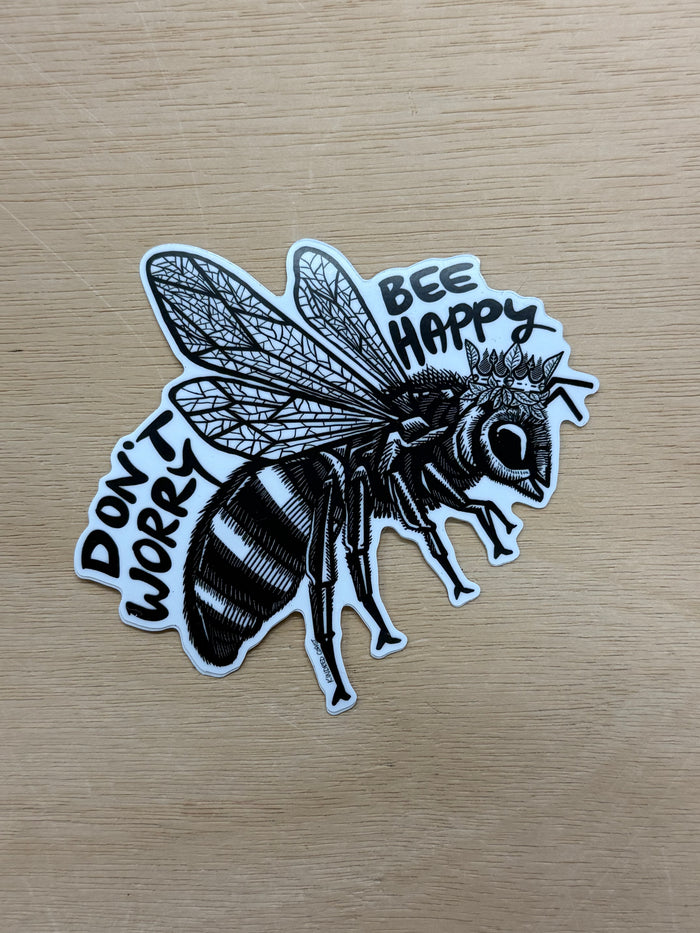 BEE HAPPY Eco Vinyl Stickers