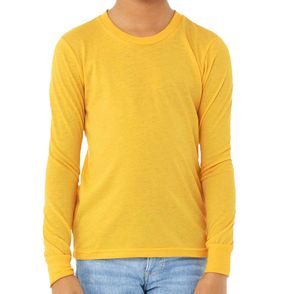 Bella + Canvas Kids Heather CVC Long-Sleeve T-Shirt