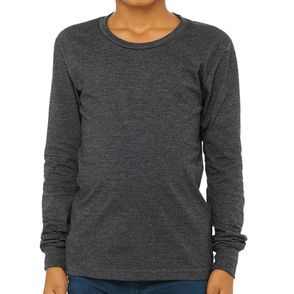 Bella + Canvas Kids Heather CVC Long-Sleeve T-Shirt