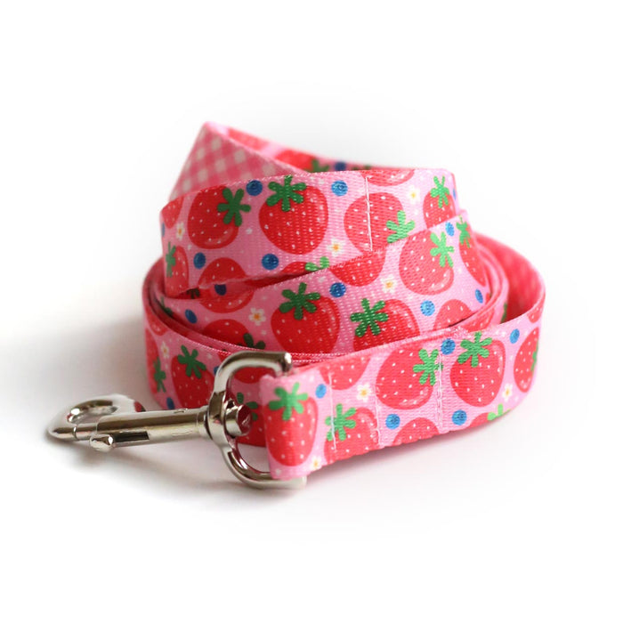 Berry Cute Dog Leash - Clive and Bacon