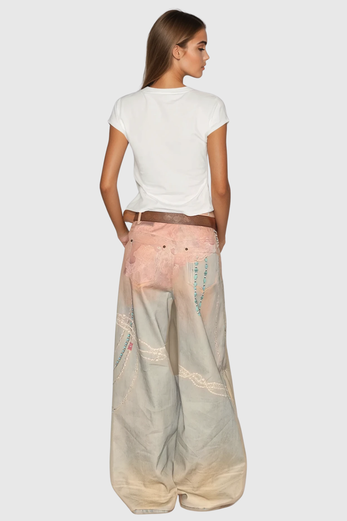 Bilqis Bow Print Jeans