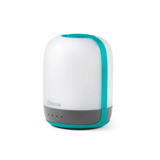 Side detail of a Biolite Alpen Glow rechargeable LED lantern on a white background