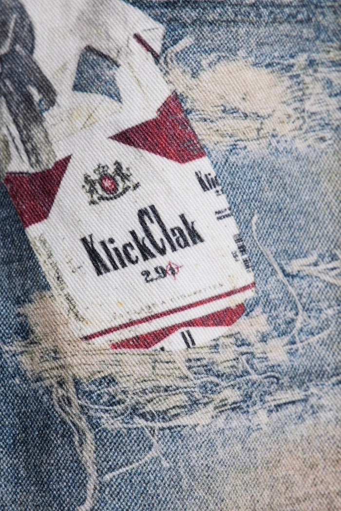 Birdie Deconstruct Print Barrel Jeans