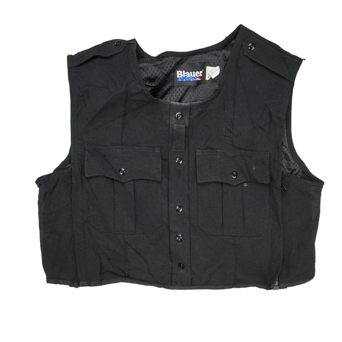 Blauer ArmorSkin Black Carrier Vest - Medium-Large Short - Army & Outdoors - Combat Vests