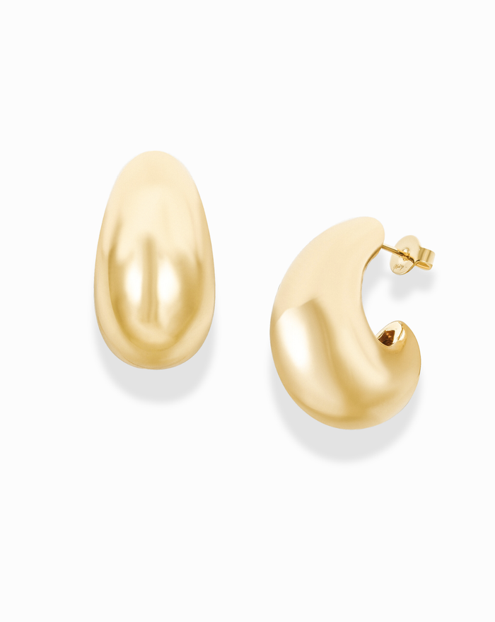 Bobbi Hoops - Mod + Jo - Jewelry built to last, advanced plating technology