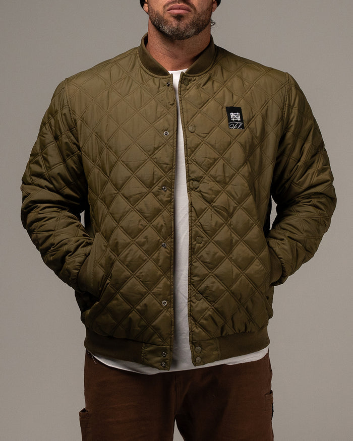 BOMBER JACKET - OLIVE