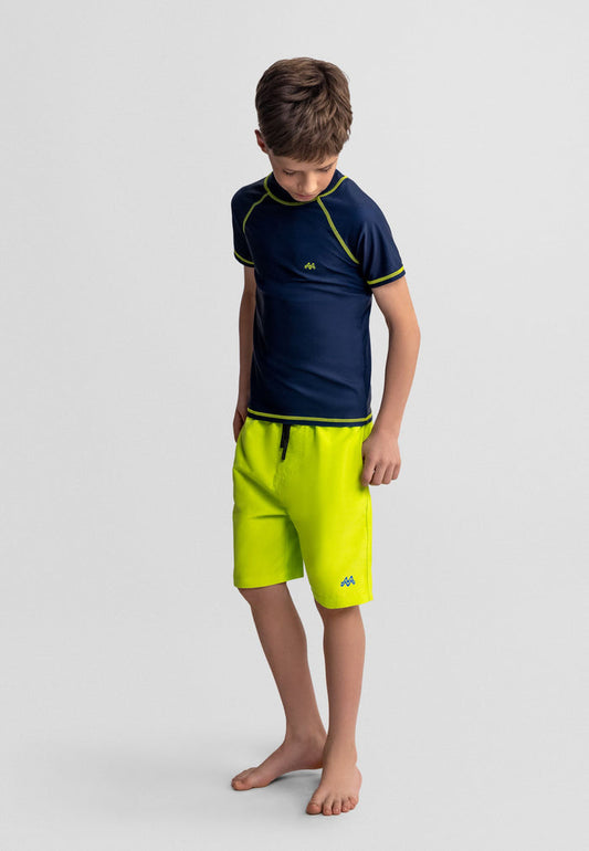 Swim Shorts 2-Pack, Blue & Lime, Quick Dry - 1