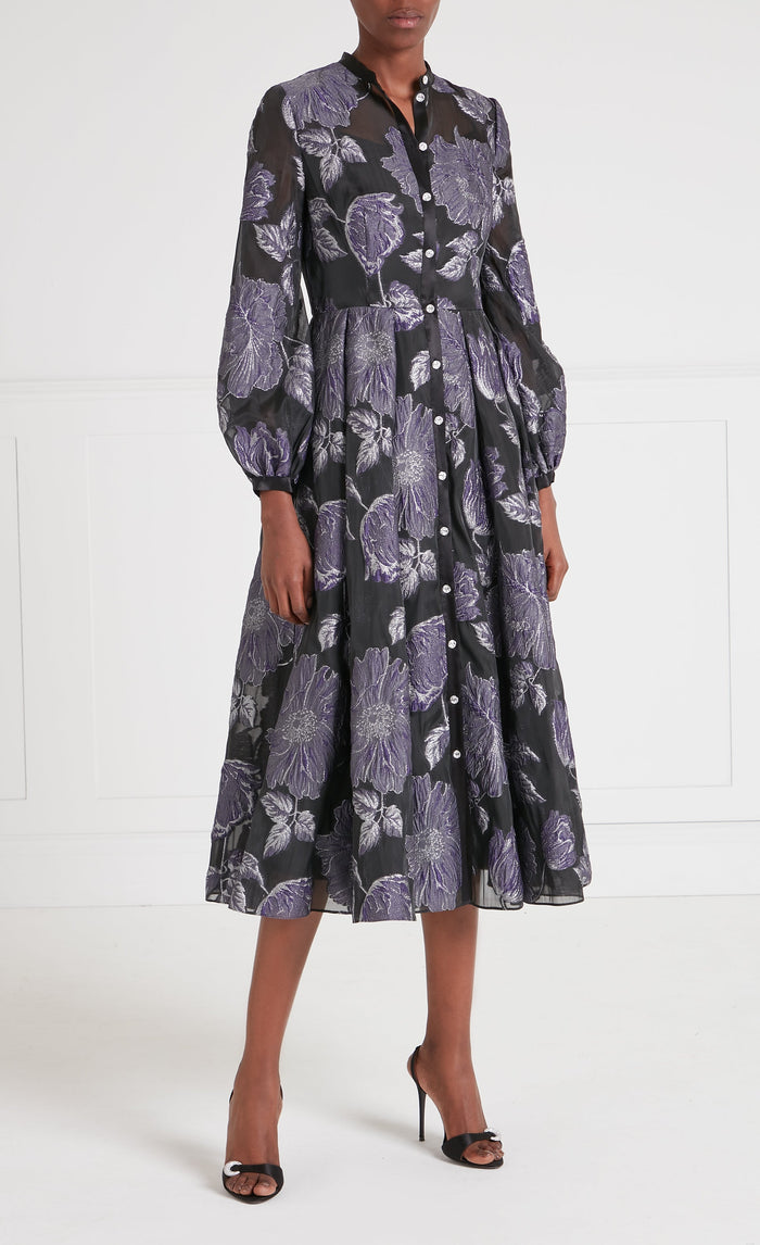 Bridget Cocktail Dress - Black & Silver