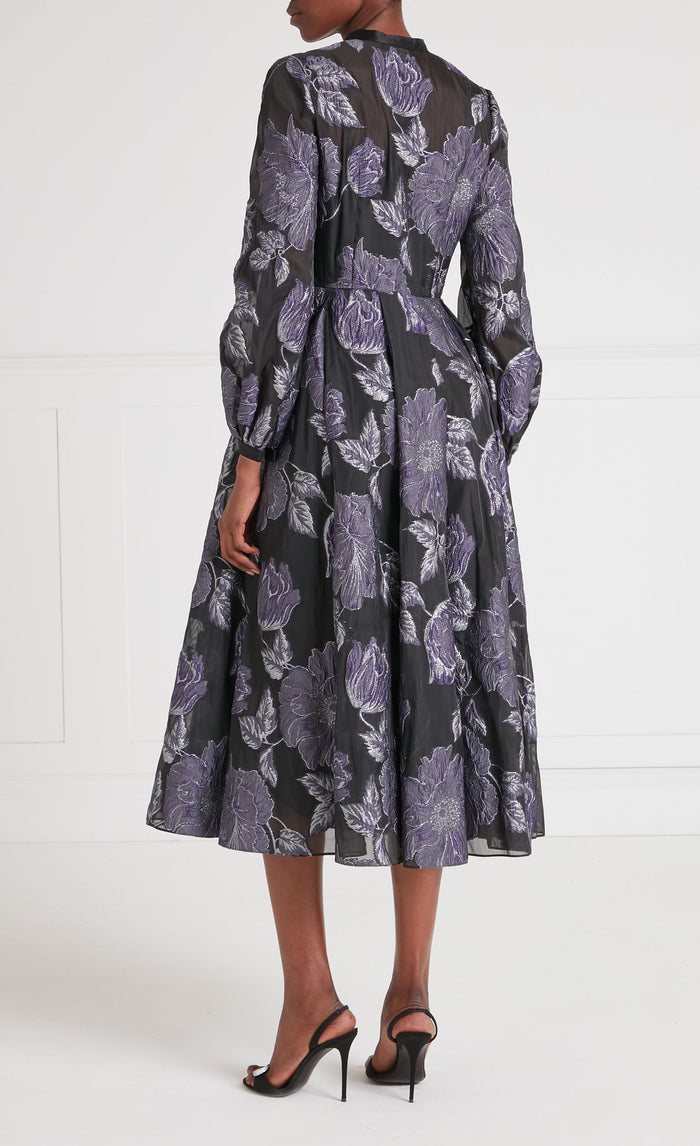 Bridget Cocktail Dress - Black & Silver