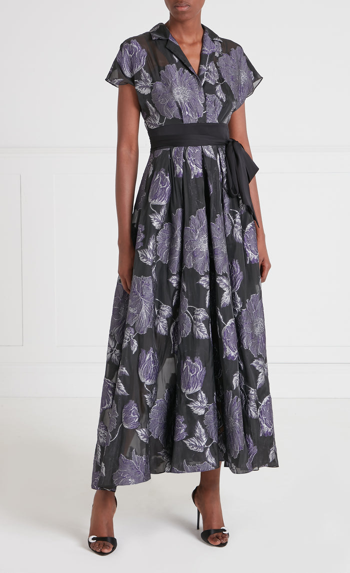 Bridget Gown - Black & Silver