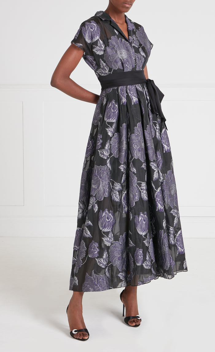 Bridget Gown - Black & Silver