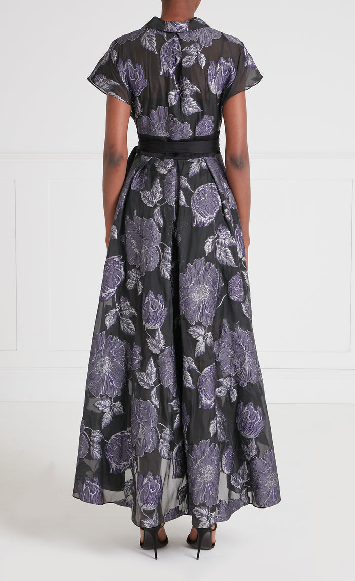 Bridget Gown - Black & Silver