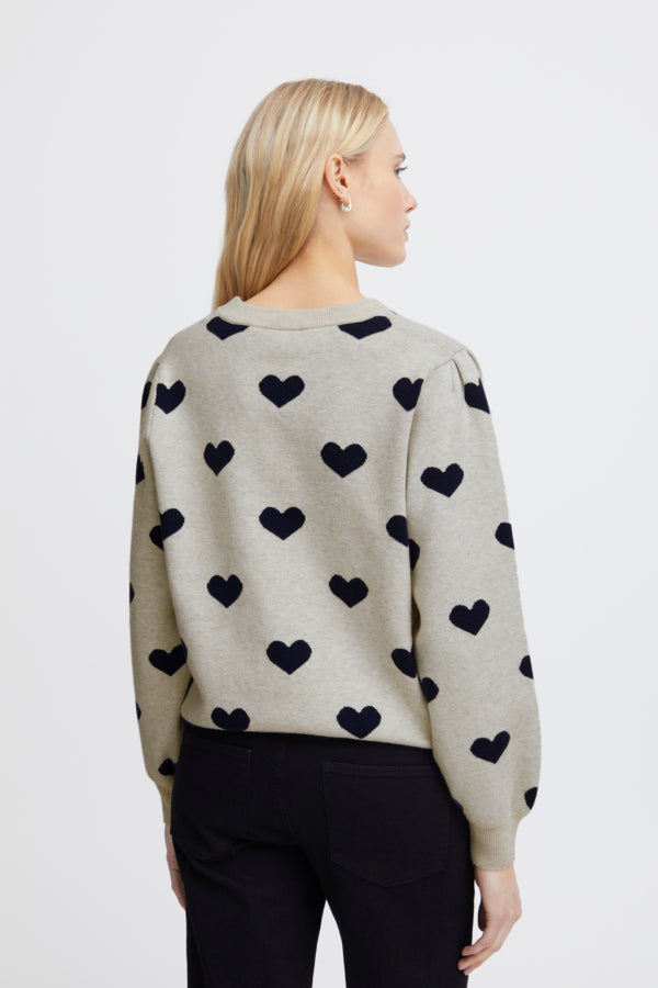 Brielle Jumper (Navy Heart)