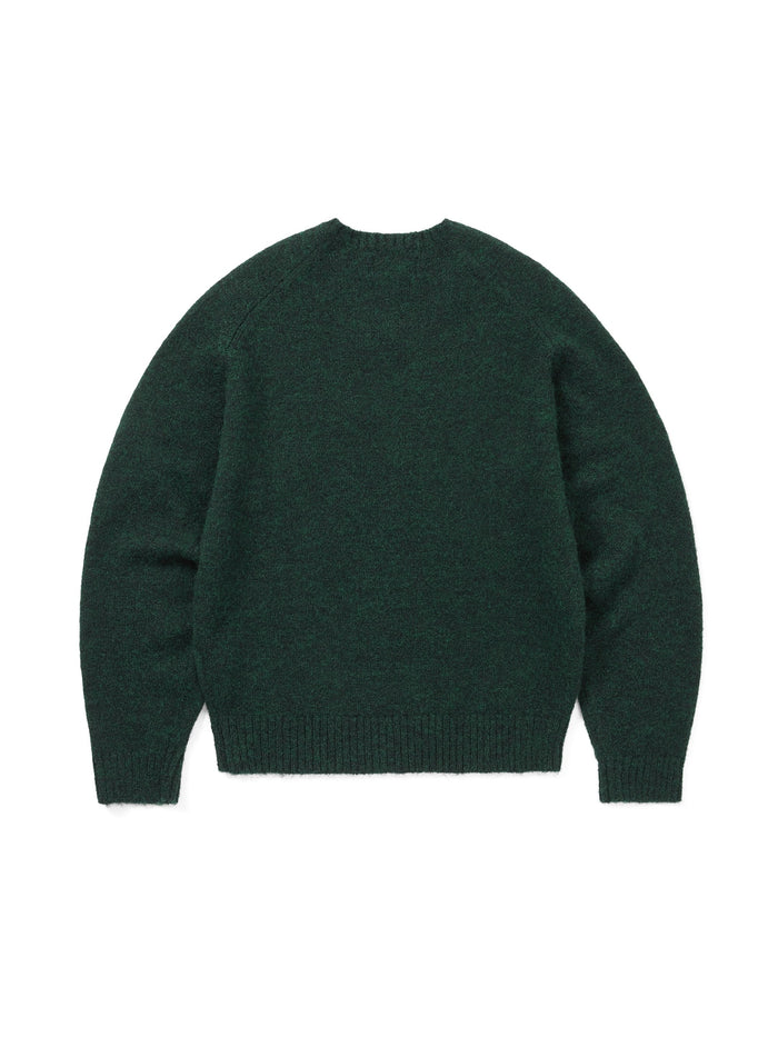 Brushed V Neck Knit Sweater