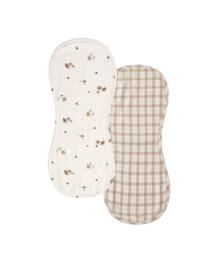 Burp Cloth, 2 Pack || Woodland, Rustic Plaid