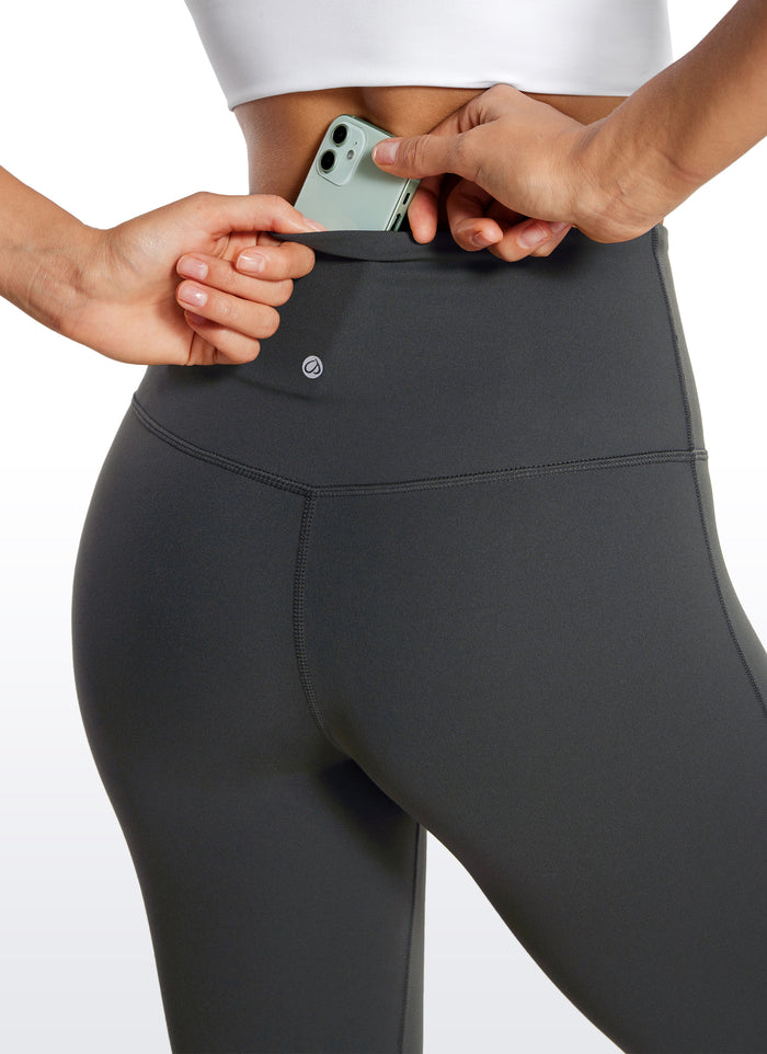 CRZ YOGA Women's Butterluxe High Waist Flare Leg Bootcut Leggings 32" Mysterious Grey