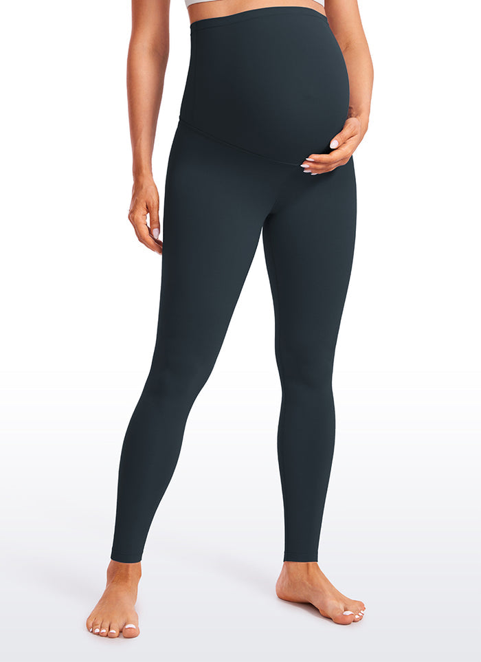 CRZ YOGA Women's Maternity Leggings Super High Rise Butterluxe 30'' True Navy