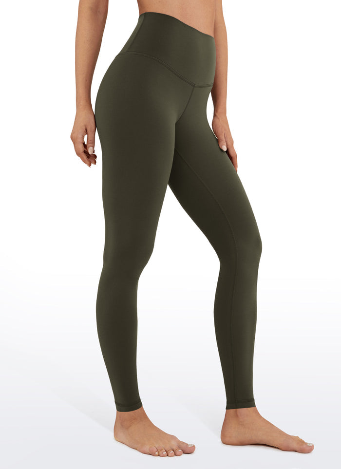 CRZ YOGA Women's Yoga High Rise Butterluxe Ankle Leggings 26.5'' Olive Green