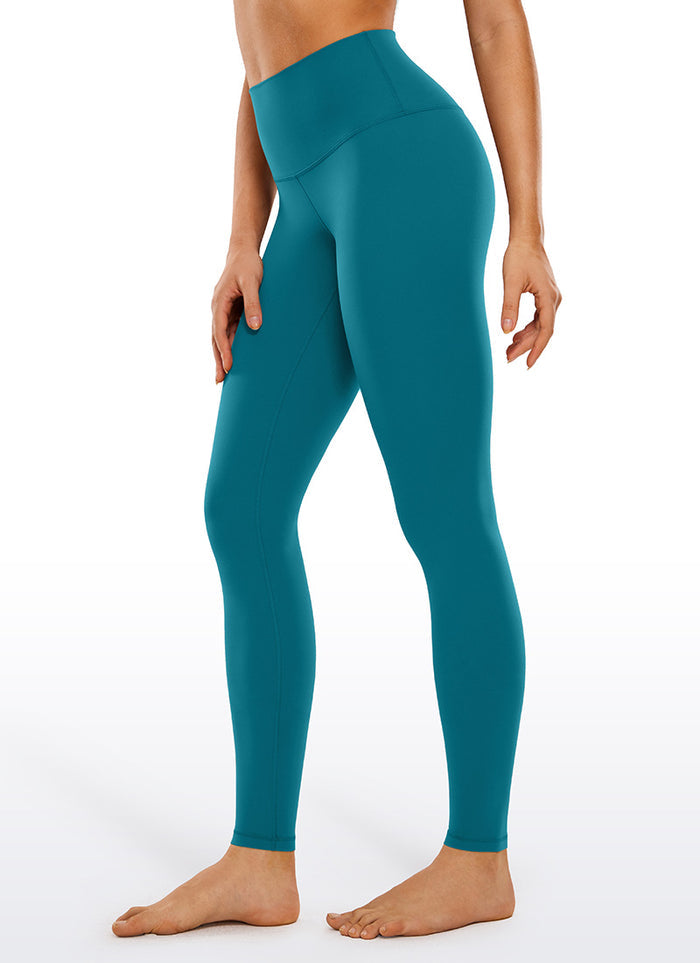 CRZ YOGA Women's Yoga Lounge High Rise Butterluxe Yoga Leggings 30'' Green Jade