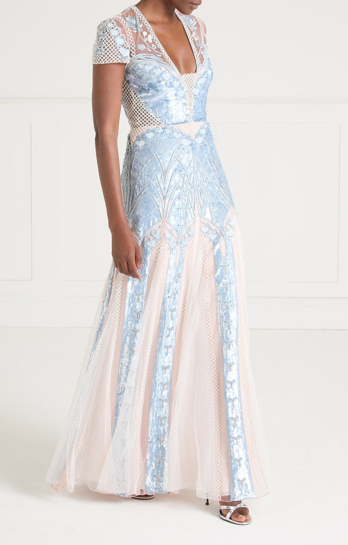 Cabira Gown - Powder Blue