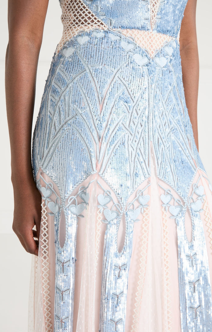 Cabira Gown - Powder Blue