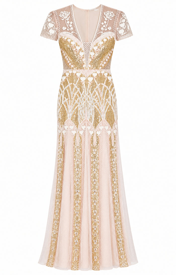 Cabira Gown - Rose Gold