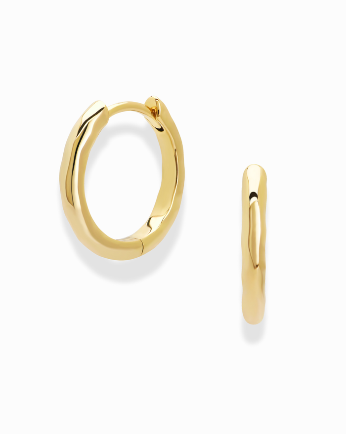 Calvin Textured Huggies - Mod + Jo - Jewelry built to last, advanced plating technology