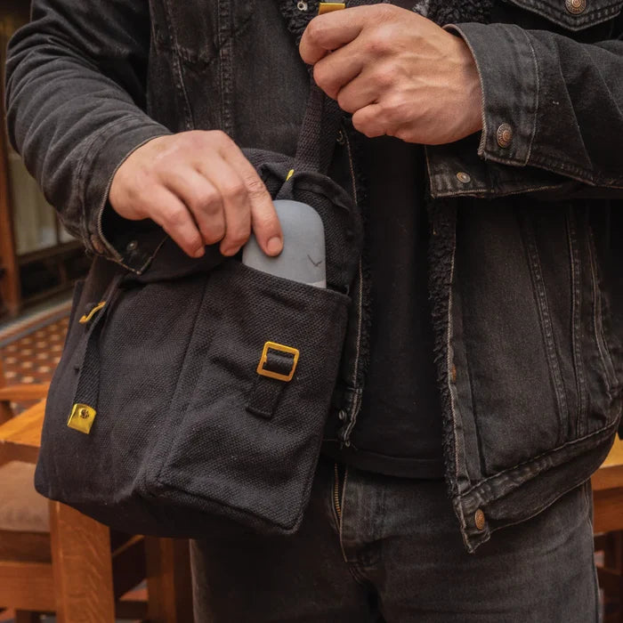 Canvas Haversack - Black - Bushtracks - Shoulder Bags