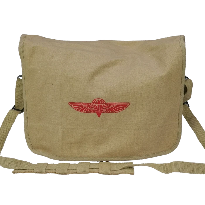 Canvas Paratrooper Emblem Messanger Bag - Army and Outdoors - Shoulder Bags